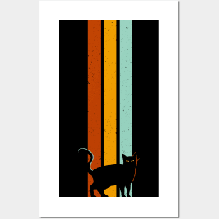 Vintage Cat Stripes Posters and Art